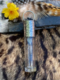 Animal print & Turquoise Elixir Hand sanitizer "PROTECTOR" Glass bottle