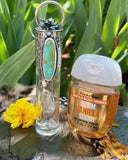 Animal print & Turquoise Elixir Hand sanitizer "PROTECTOR" Glass bottle