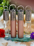 Rose Gold Butterfly & Turquoise Elixir Hand sanitizer "PROTECTOR" Glass bottle