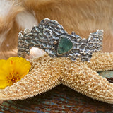 Reef Sea Fan Coral and Apatite hand cast Cuff