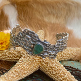 Reef Sea Fan Coral and Apatite hand cast Cuff