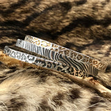 Animal Print Bangle Sterling Silver Bangle Bracelet