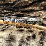 Animal Print Bangle Sterling Silver Bangle Bracelet