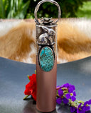 Rose Gold Bunny & Turquoise Elixir Hand sanitizer "PROTECTOR" Glass bottle