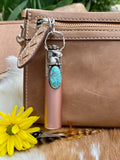 Rose Gold Bunny & Turquoise Elixir Hand sanitizer "PROTECTOR" Glass bottle
