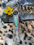 Animal print & Turquoise Elixir Hand sanitizer "PROTECTOR" Glass bottle