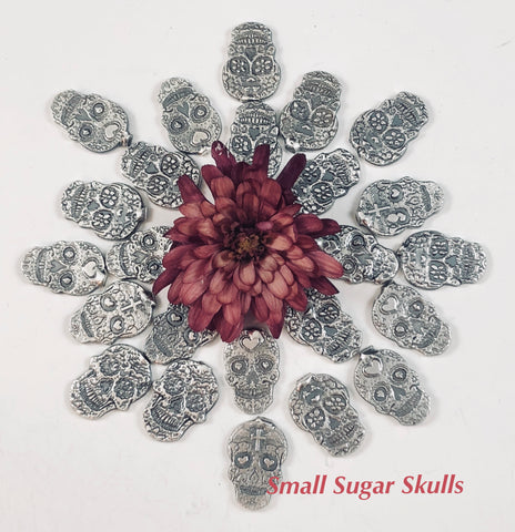 Sugar Skull "small" Castings Sterling silver