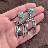Rainbow Peruvian Opal Trillion Rosecut gems with hand cast Sterling Silver Earrings