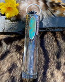Animal print & Turquoise Elixir Hand sanitizer "PROTECTOR" Glass bottle