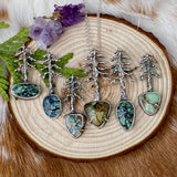 Lone Pine "New Lander Turquoise" sterling silver necklace