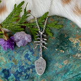 Lone Pine "New Lander Turquoise" sterling silver necklace