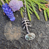 Lone Pine "N. Snowville Turquoise" sterling silver necklace