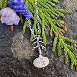 Lone Pine "N. Snowville Turquoise" sterling silver necklace
