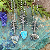 Lone Pine "#8 Sky Blue Turquoise" sterling silver necklace