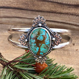 Rustic Kingman Cuff in Sterling Silver statement bracelet