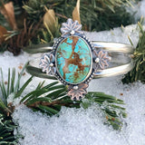 Rustic Kingman Cuff in Sterling Silver statement bracelet