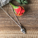 Hand Cast Mini Skull Necklace