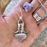 Witchie Woman - Ice crystal faceted gem necklace