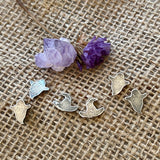 Ghost Post Sterling silver earrings
