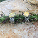 Bee & Ethiopian rose cut Opal II Sterling Silver Ring Size 7.0 US