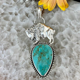 Buffalo Soldier Turquoise sterling silver necklace