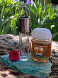 Wolf & Moon snakeskin print & Turquoise Elixir Hand sanitizer "PROTECTOR" Glass bottle
