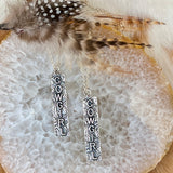 Cowgirl Bar Sterling Silver hand carved necklace