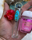 Kingman Turquoise Elixir Hand sanitizer "PROTECTOR" Glass bottle