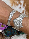 Reef Sea Fan Coral sterling silver cuff