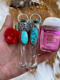 Kingman Turquoise Elixir Hand sanitizer "PROTECTOR" Glass bottle