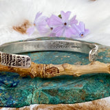 Deep blue Sapphire and golden Garnet and gold snakeskin cuffs