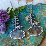 Spruce Pine and Bear sterling silver necklace