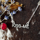 Love Quotes sterling silver necklace