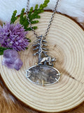 Spruce Pine and Bear II sterling silver necklace