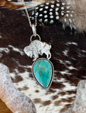 Buffalo Soldier Turquoise sterling silver necklace