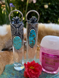 Kingman Turquoise Elixir Hand sanitizer "PROTECTOR" Glass bottle