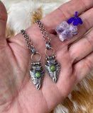 Arrowhead and turquoise sterling silver necklace