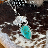 Buffalo Soldier Turquoise sterling silver necklace