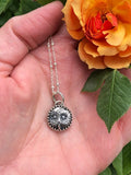 Mini OWL face Spirit Animal hand cast necklace