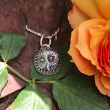 Mini OWL face Spirit Animal hand cast necklace