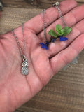 Pineapple Necklace, rustic, artisan, metalwork, handmade, boho, gypsy