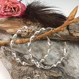 Bold and Twisted Sterling Silver Earrings