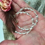 Bold and Twisted Sterling Silver Earrings