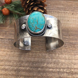 Rustic Southwest Kingman Cuff in Sterling Silver statement bracelet