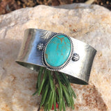 Rustic Southwest Kingman Cuff in Sterling Silver statement bracelet