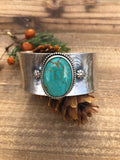 Rustic Southwest Kingman Cuff in Sterling Silver statement bracelet