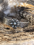 Wildflower Floral Boho Cuff Bracelet