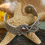 Reef Starfish and Garnet Sea Fan Coral Cuff