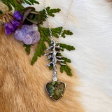 Lone Pine "Snowville Variscite" sterling silver necklace