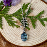 Lone Pine "New Lander Turquoise" sterling silver necklace